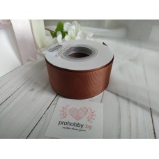 Лента репсовая 40 мм, цвет темно-коричневый №32